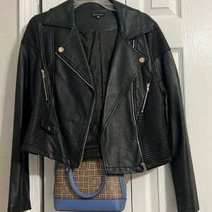Leather jacket , Windsor Shinestar brand size medium never worn smoke free home